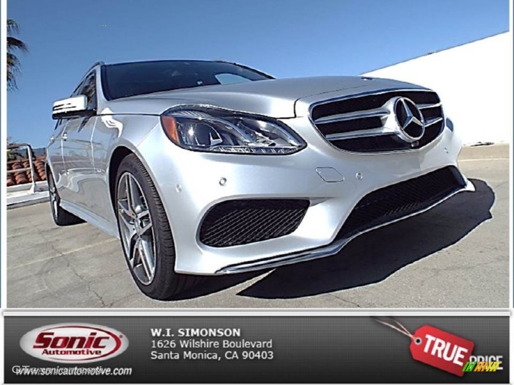 2015 E 350 4Matic Wagon - Iridium Silver Metallic / Black photo #1