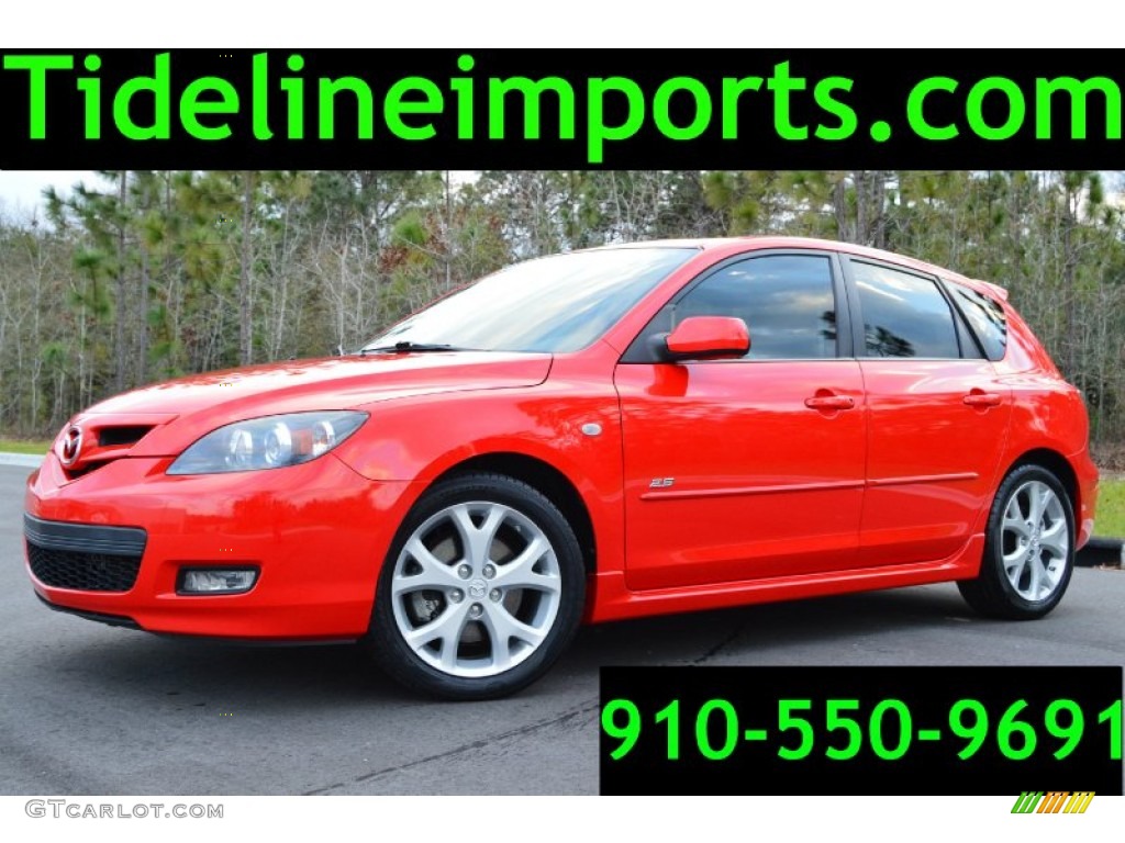 2008 MAZDA3 s Sport Hatchback - True Red / Black photo #1