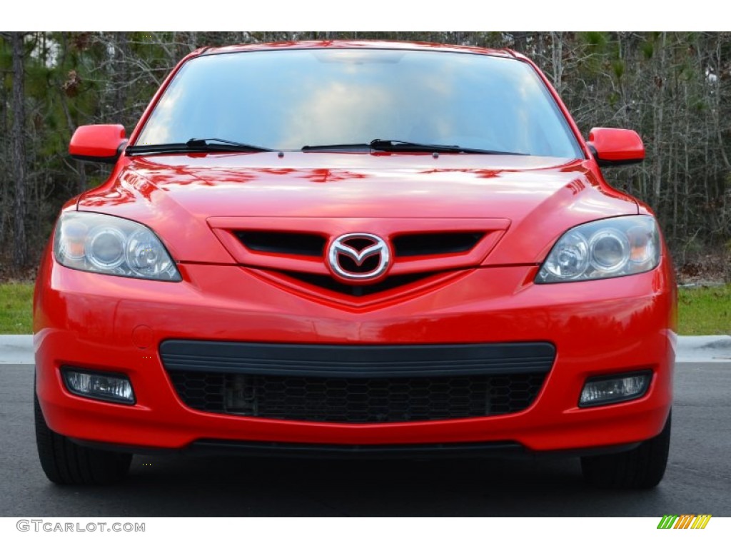 True Red 2008 Mazda MAZDA3 s Sport Hatchback Exterior Photo #101508764