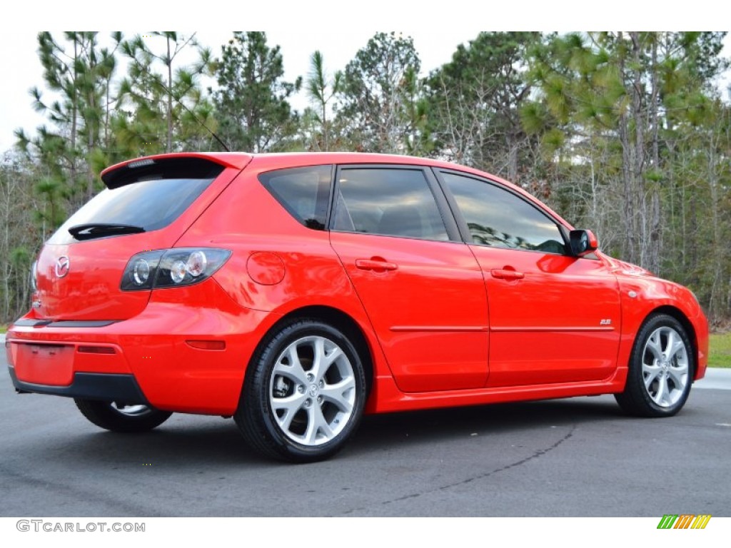 True Red 2008 Mazda MAZDA3 s Sport Hatchback Exterior Photo #101508830