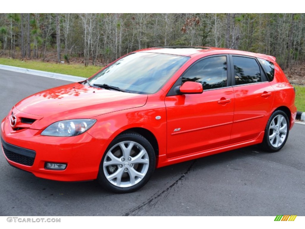 2008 MAZDA3 s Sport Hatchback - True Red / Black photo #33