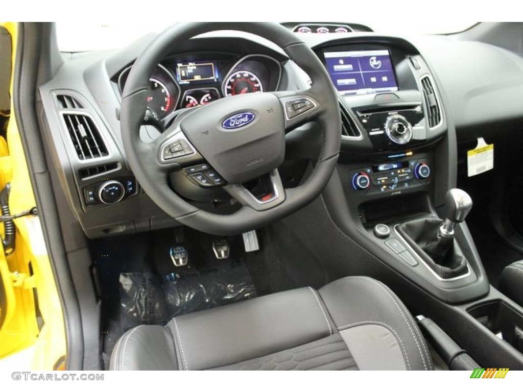 ST Smoke Storm/Charcoal Black Recaro Sport Seats Interior 2015 Ford Focus ST Hatchback Photo #101511209