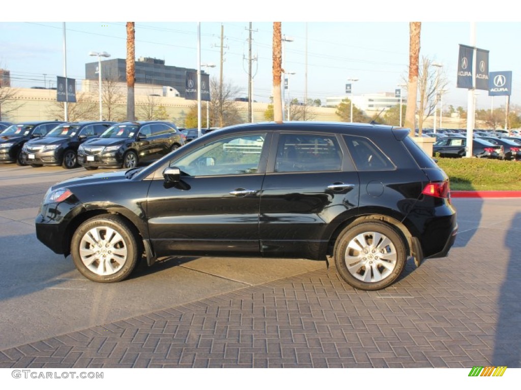 Crystal Black Pearl 2012 Acura RDX Standard RDX Model Exterior Photo #101511290