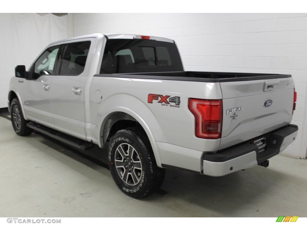 Ingot Silver Metallic 2015 Ford F150 Lariat SuperCrew 4x4 Exterior Photo #101511377