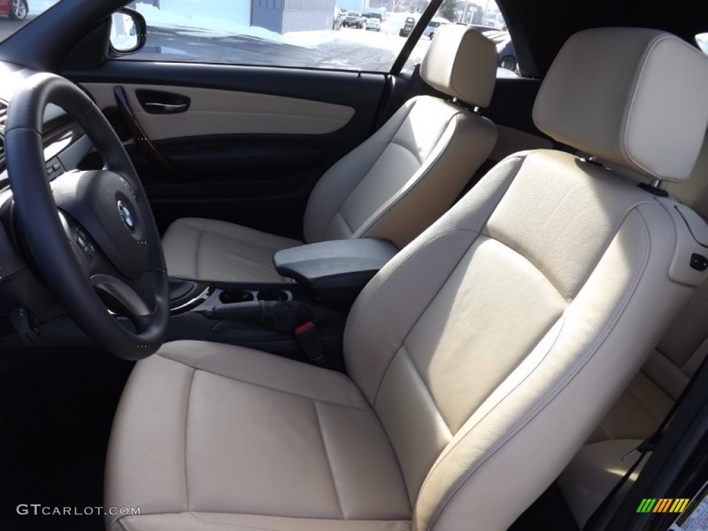 2012 BMW 1 Series 128i Convertible Front Seat Photo #101513915