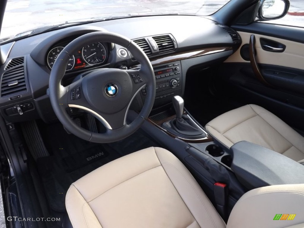 Savanna Beige Interior 2012 BMW 1 Series 128i Convertible Photo #101513927