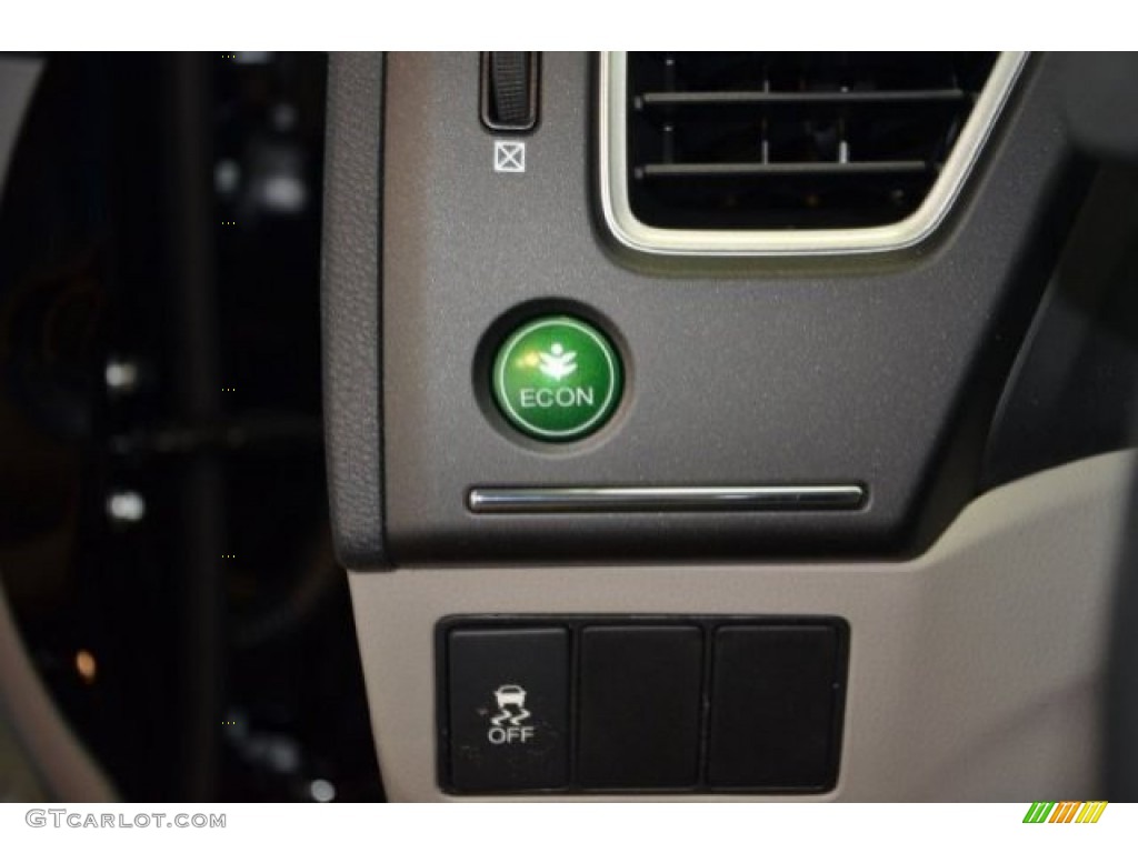 2015 Civic LX Sedan - Crystal Black Pearl / Gray photo #15