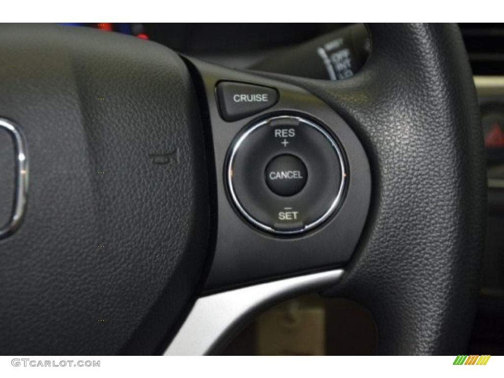 2015 Civic LX Sedan - Crystal Black Pearl / Gray photo #19