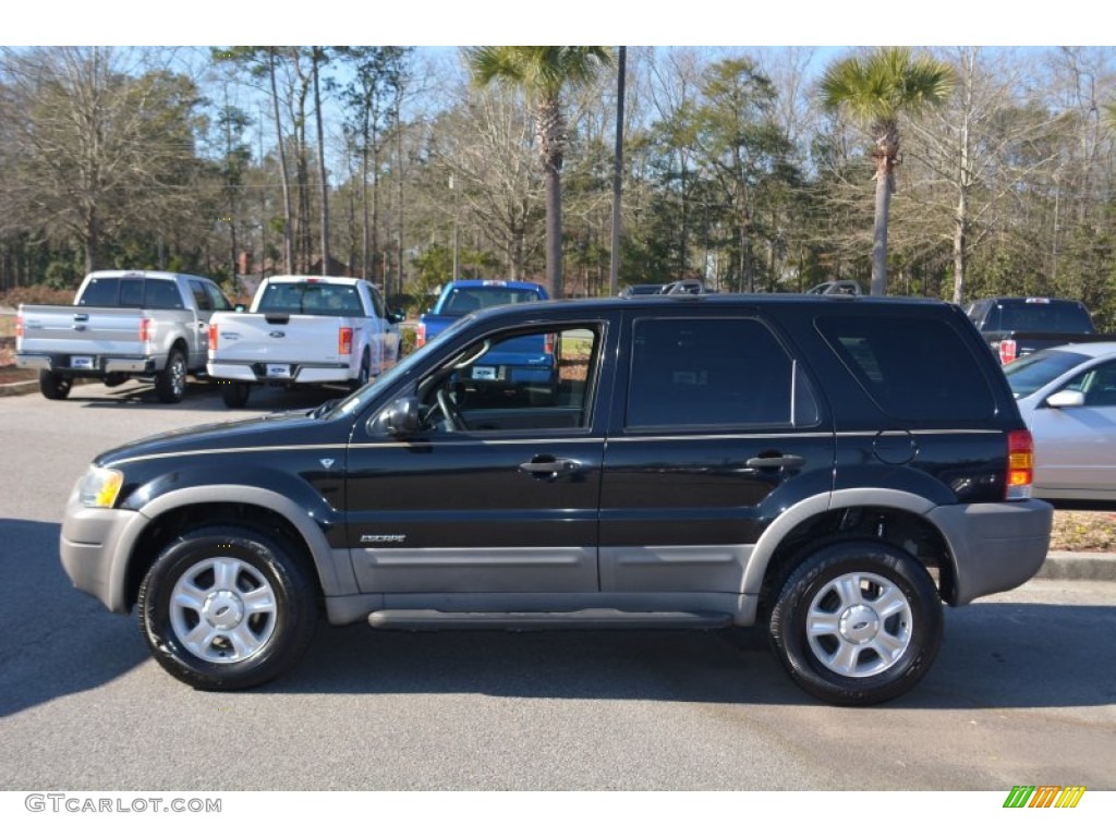 2002 Escape XLT V6 - Black Clearcoat / Medium Graphite photo #6