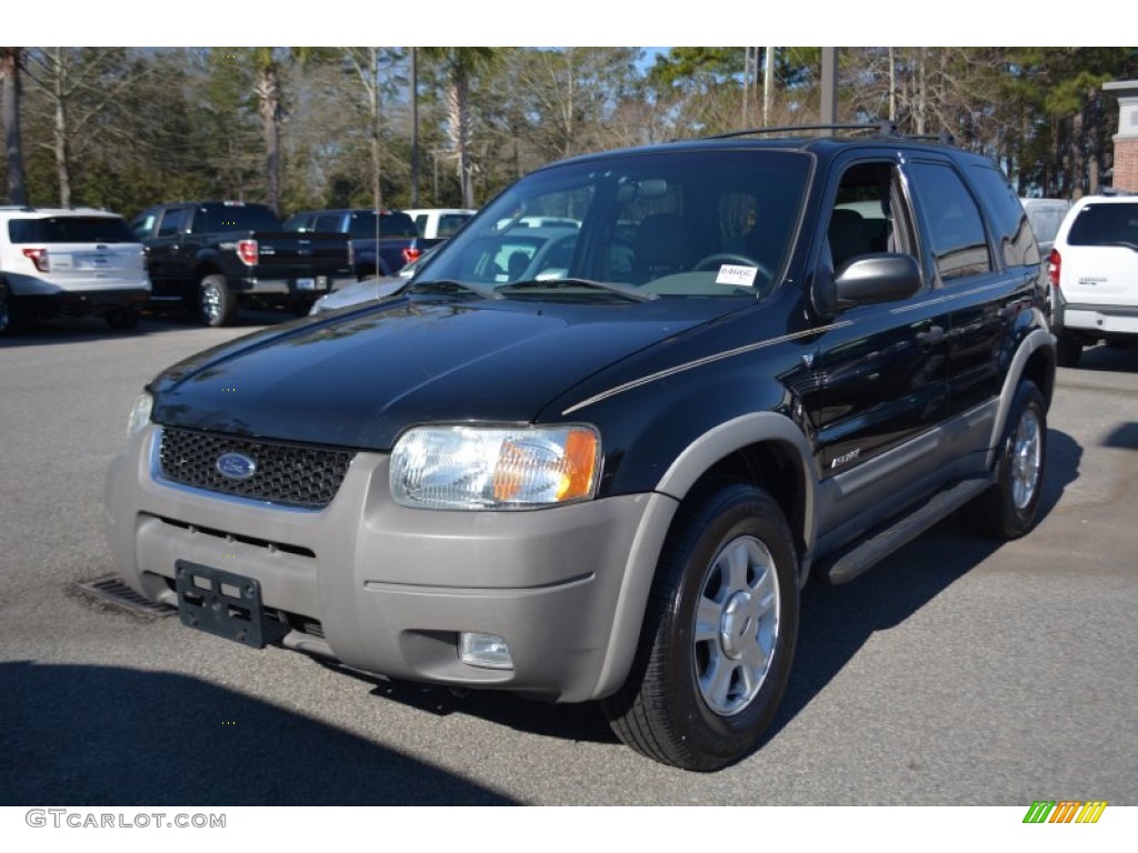 Black Clearcoat 2002 Ford Escape XLT V6 Exterior Photo #101516612