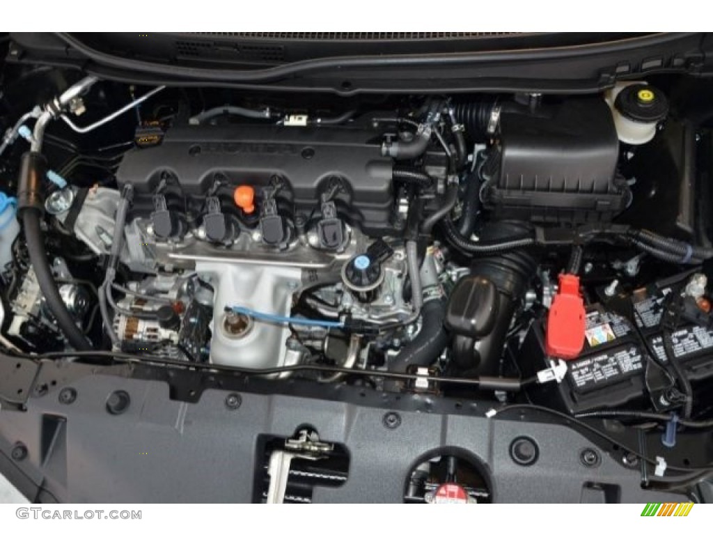 2015 Civic LX Sedan - Crystal Black Pearl / Gray photo #23