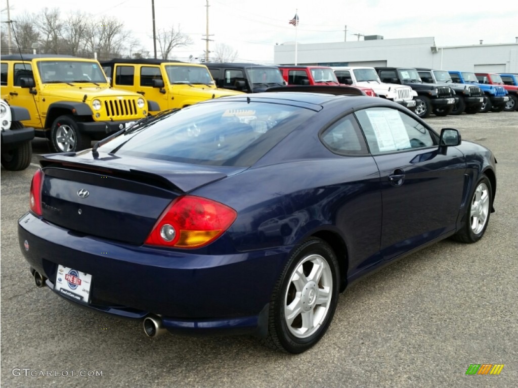 2003 Tiburon  - Carbon Blue / Black photo #7