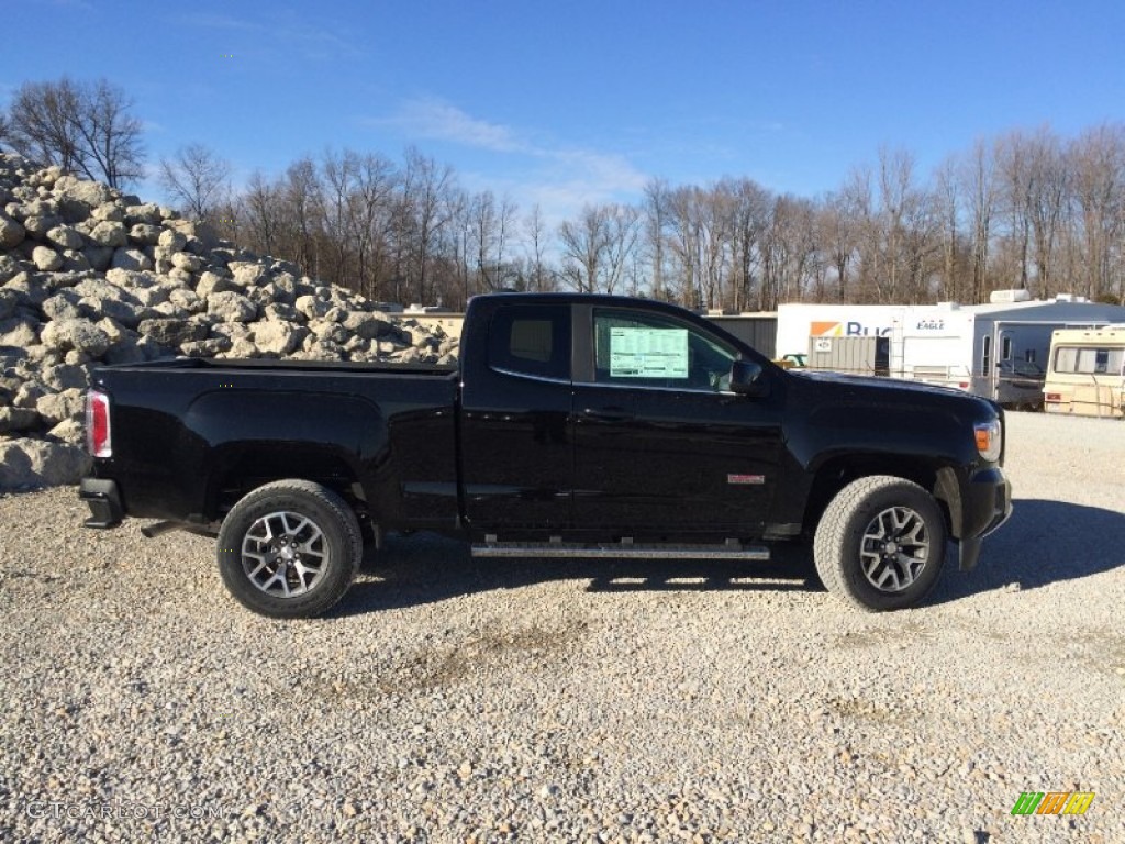 Onyx Black 2015 GMC Canyon SLE Extended Cab 4x4 Exterior Photo #101519668