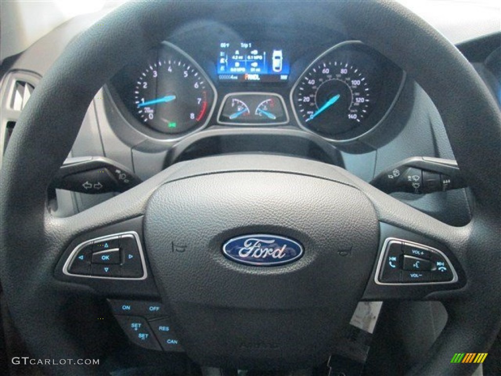 2015 Focus SE Sedan - Ruby Red Metallic / Medium Light Stone photo #20