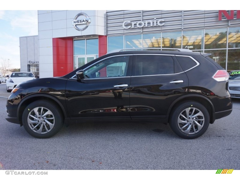 2015 Rogue SL - Super Black / Charcoal photo #2