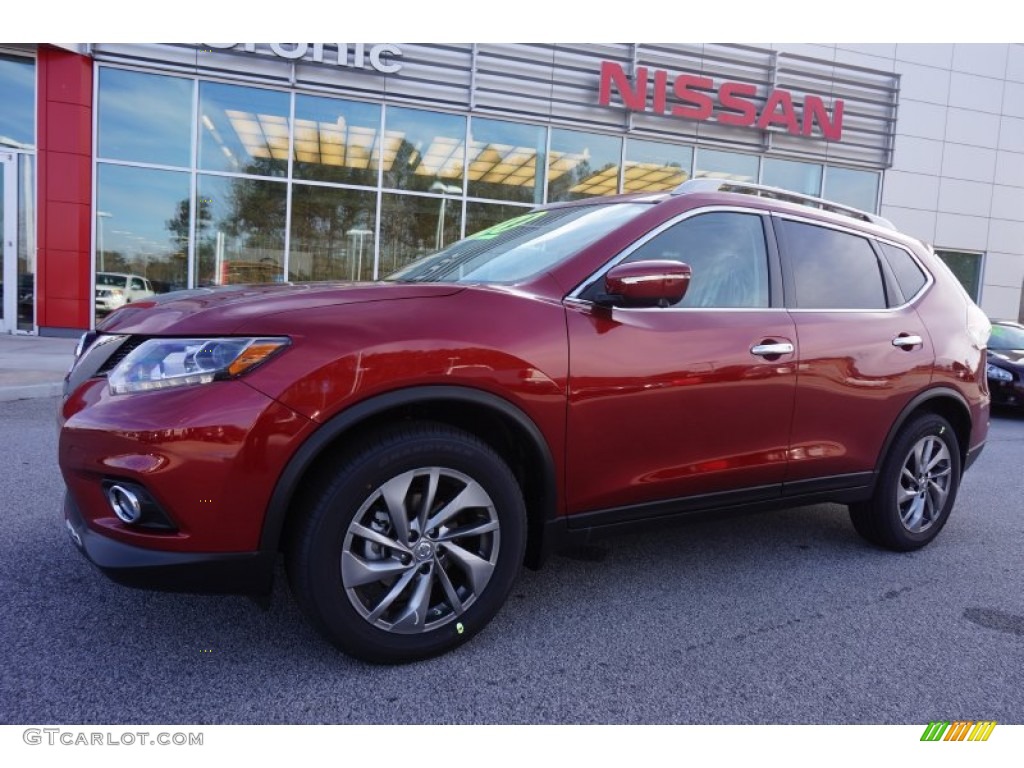 2015 Rogue SL - Cayenne Red / Charcoal photo #1