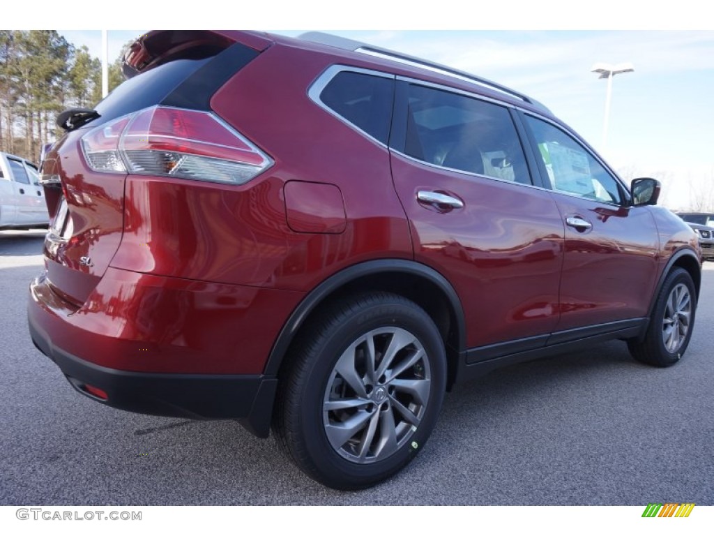 2015 Rogue SL - Cayenne Red / Charcoal photo #5