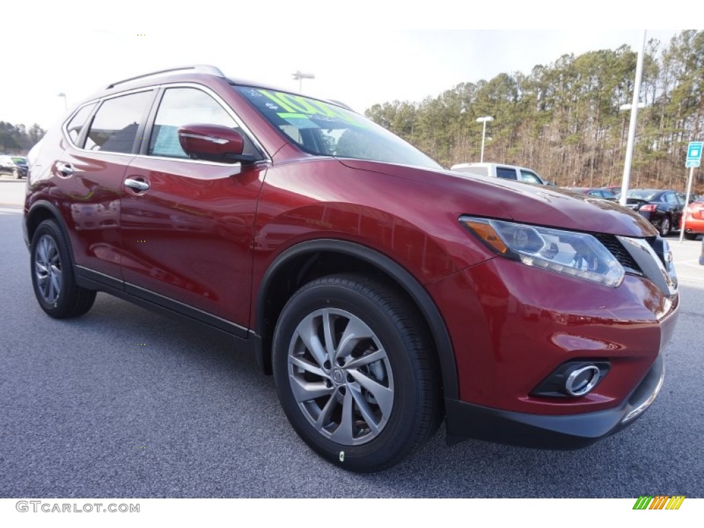 2015 Rogue SL - Cayenne Red / Charcoal photo #7