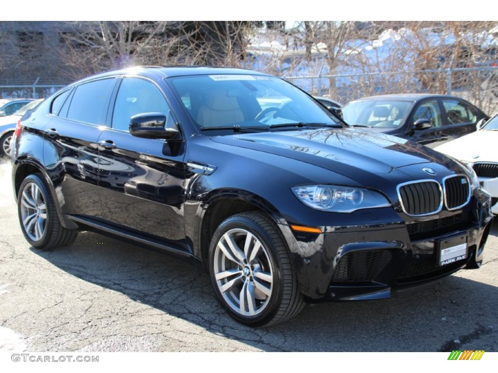 2012 X6 M  - Carbon Black Metallic / Bamboo Beige photo #1