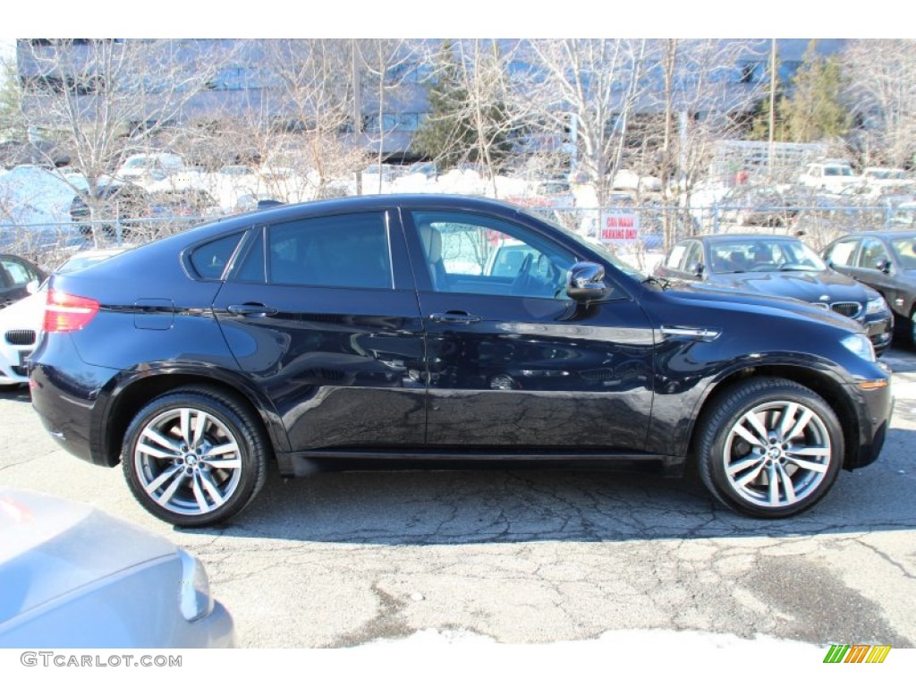 2012 X6 M  - Carbon Black Metallic / Bamboo Beige photo #2