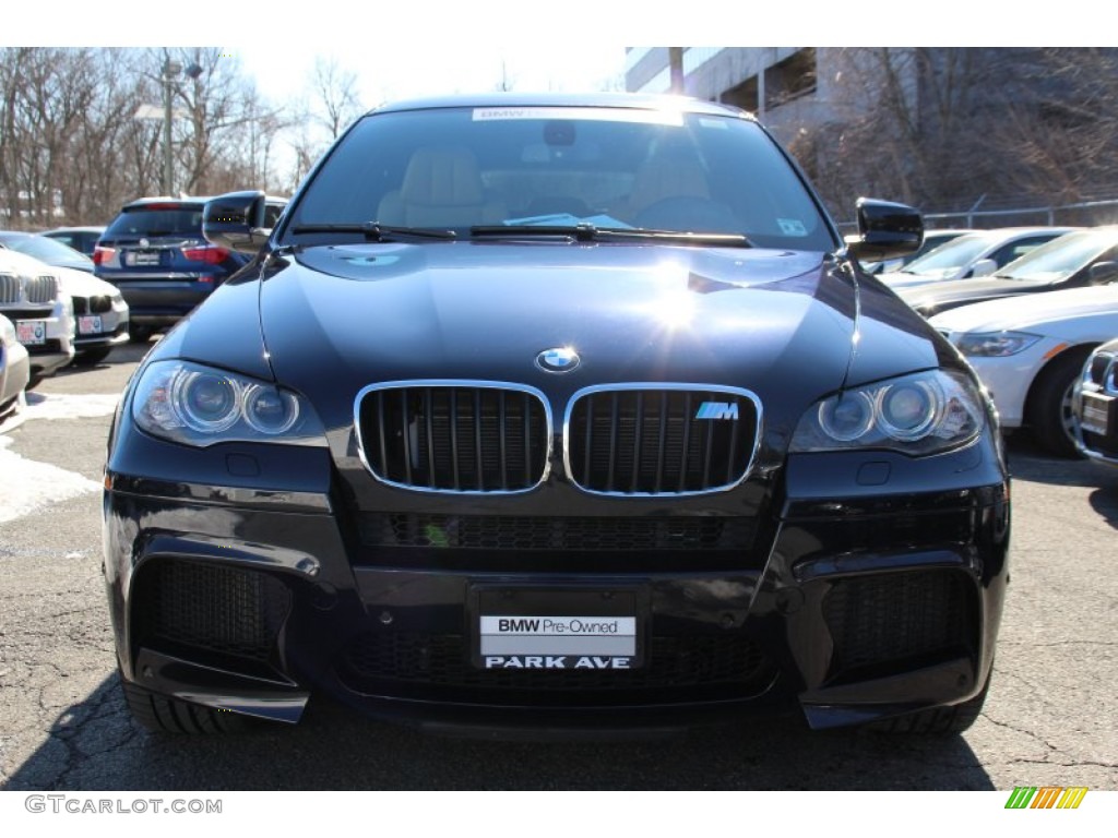 2012 X6 M  - Carbon Black Metallic / Bamboo Beige photo #8