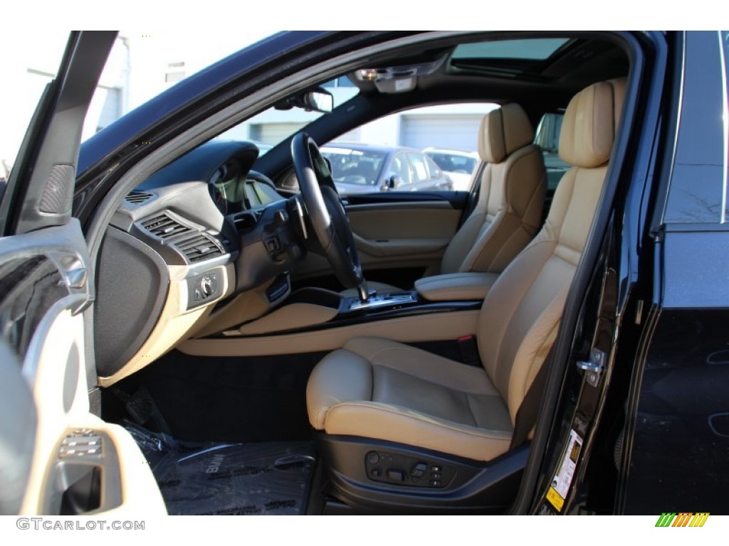 2012 X6 M  - Carbon Black Metallic / Bamboo Beige photo #12