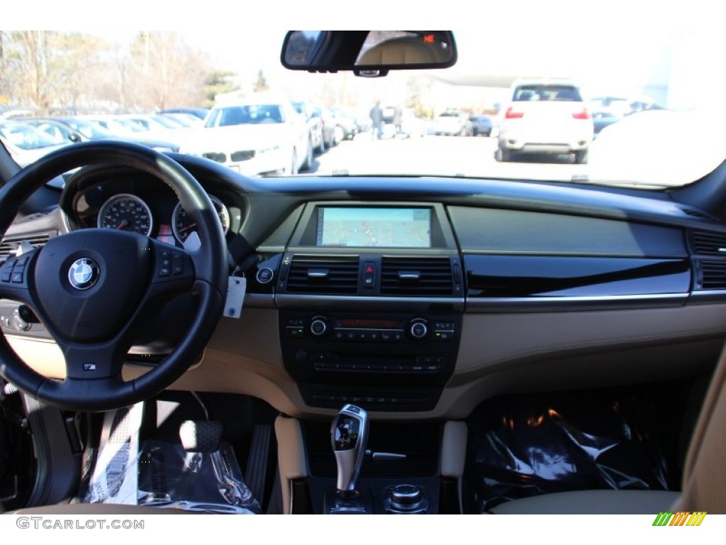 2012 X6 M  - Carbon Black Metallic / Bamboo Beige photo #16