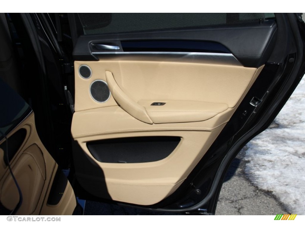 2012 X6 M  - Carbon Black Metallic / Bamboo Beige photo #25