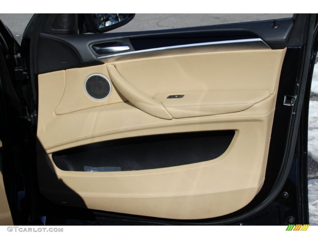 2012 X6 M  - Carbon Black Metallic / Bamboo Beige photo #27