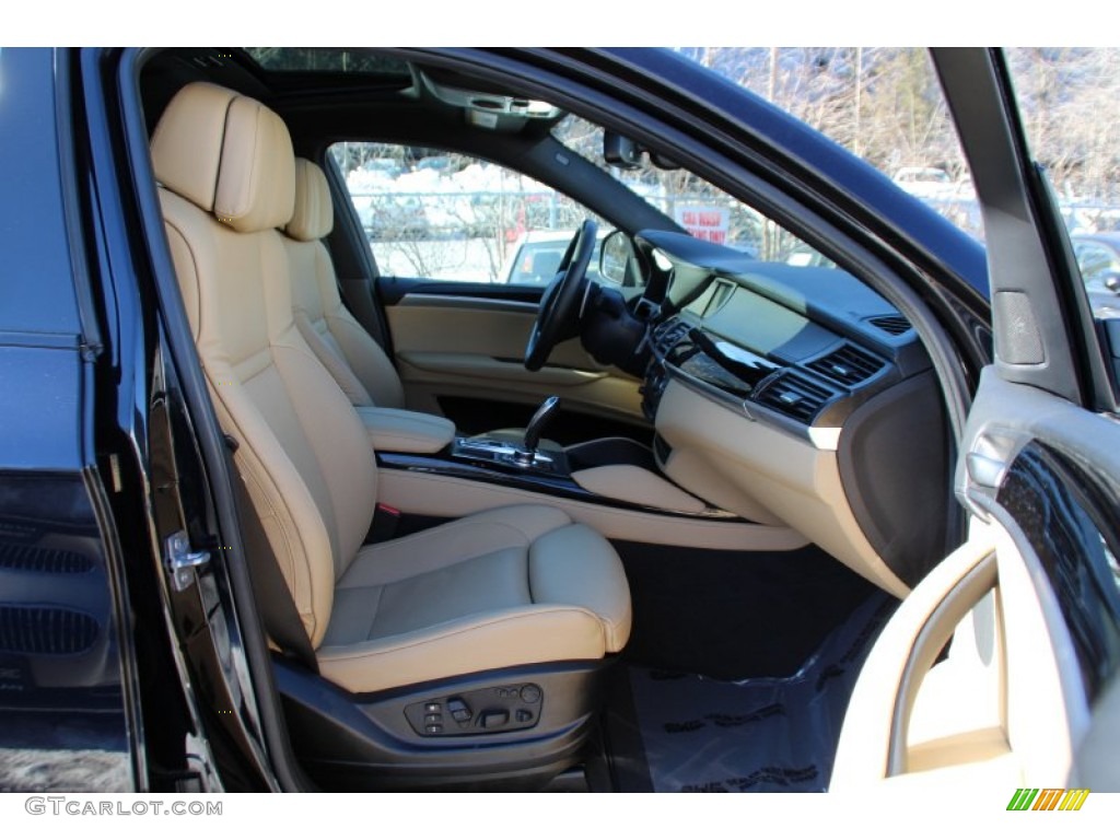 2012 X6 M  - Carbon Black Metallic / Bamboo Beige photo #29
