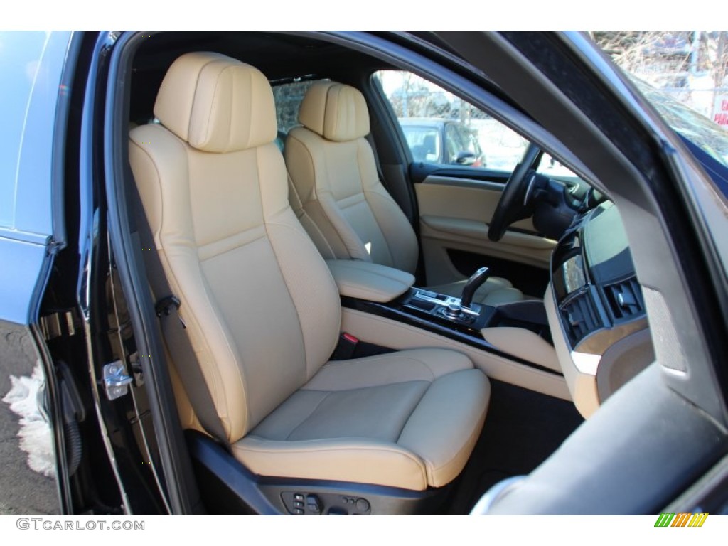 2012 X6 M  - Carbon Black Metallic / Bamboo Beige photo #30
