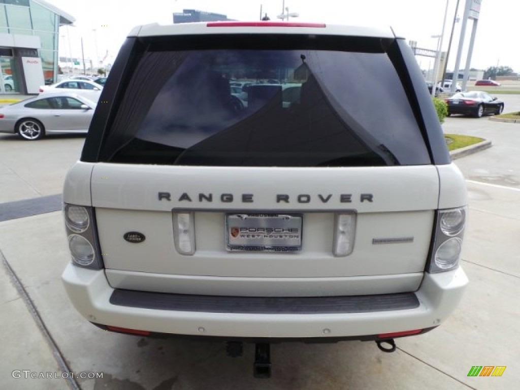 2008 Range Rover V8 Supercharged - Alaska White / Westminster Jet Black/Tan photo #6