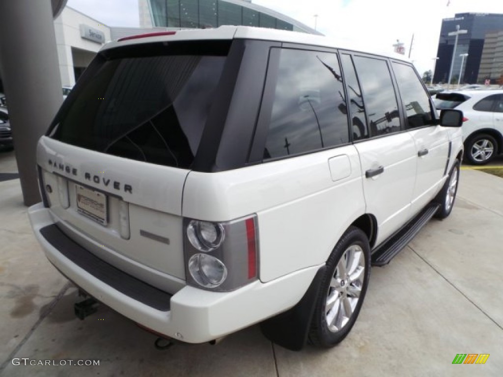 2008 Range Rover V8 Supercharged - Alaska White / Westminster Jet Black/Tan photo #7