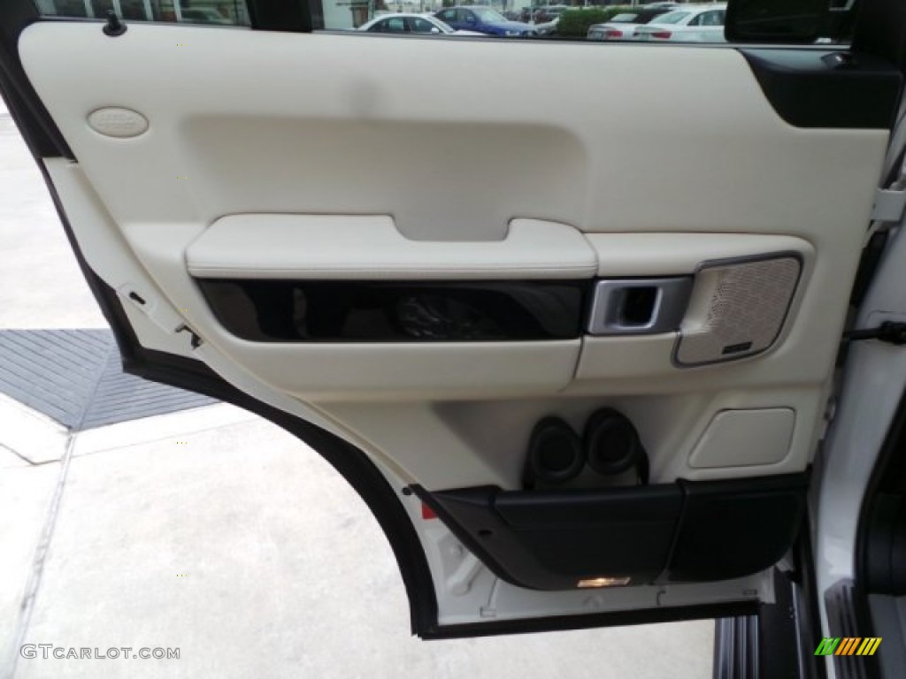 2008 Range Rover V8 Supercharged - Alaska White / Westminster Jet Black/Tan photo #34