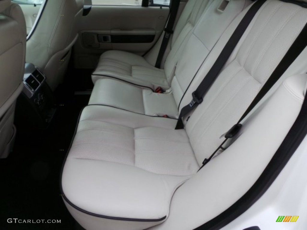 2008 Range Rover V8 Supercharged - Alaska White / Westminster Jet Black/Tan photo #36