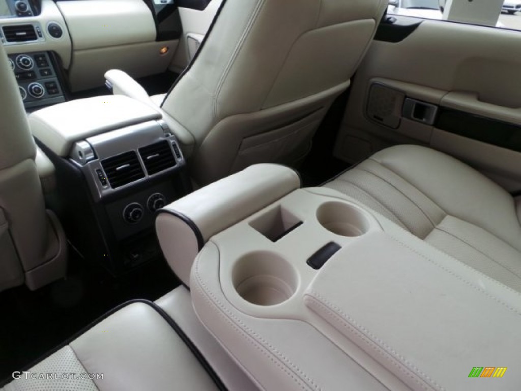 2008 Range Rover V8 Supercharged - Alaska White / Westminster Jet Black/Tan photo #37