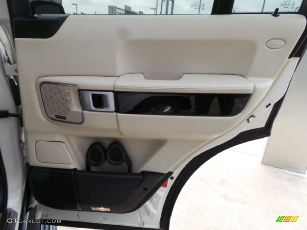2008 Range Rover V8 Supercharged - Alaska White / Westminster Jet Black/Tan photo #44