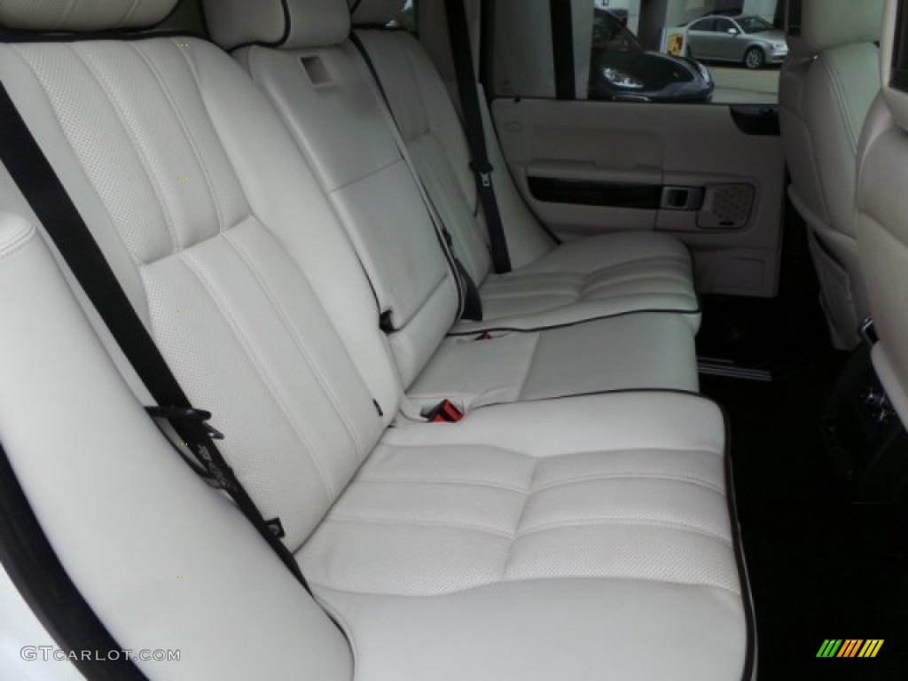 2008 Range Rover V8 Supercharged - Alaska White / Westminster Jet Black/Tan photo #45