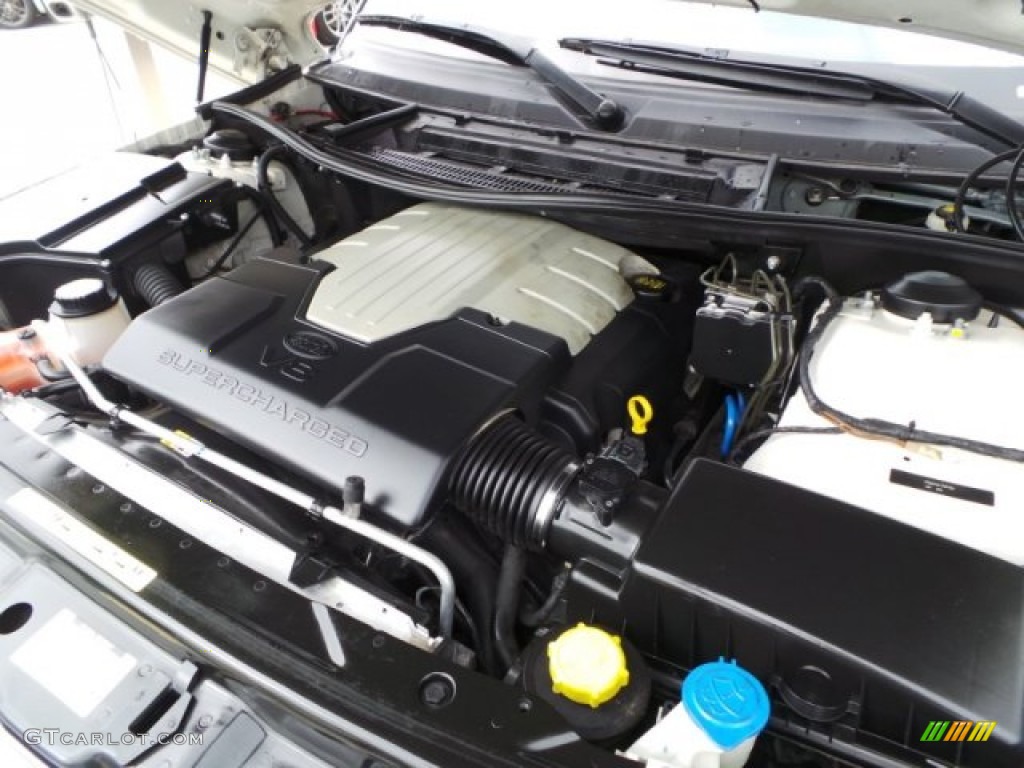 2008 Range Rover V8 Supercharged - Alaska White / Westminster Jet Black/Tan photo #51