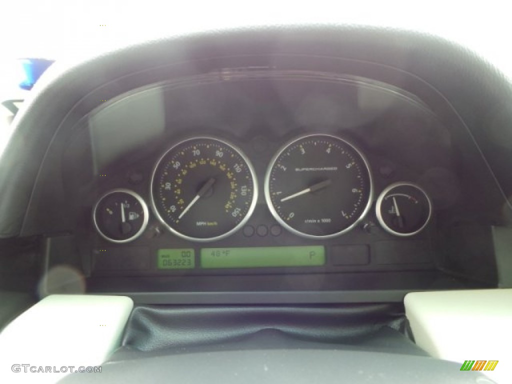 2008 Range Rover V8 Supercharged - Alaska White / Westminster Jet Black/Tan photo #52