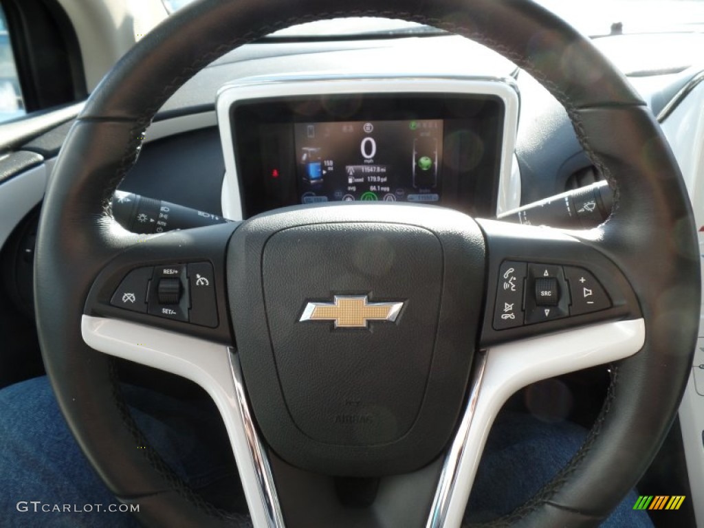 2012 Volt Hatchback - White Diamond Tricoat / Jet Black/Ceramic White Accents photo #38