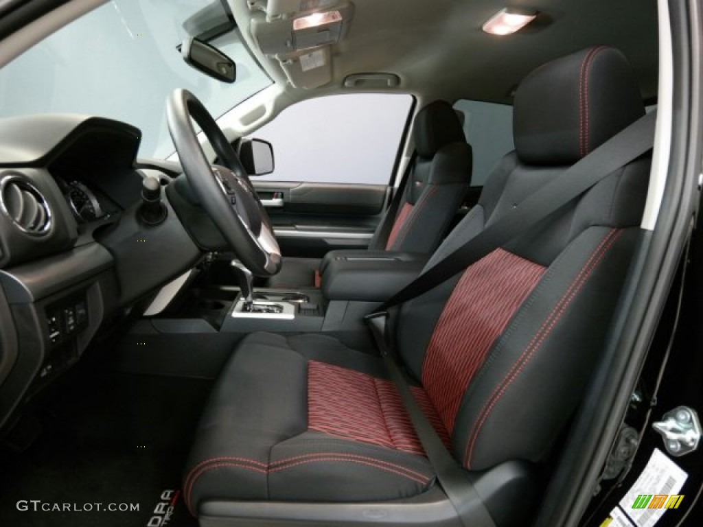 TRD Pro Black/Red Interior 2015 Toyota Tundra TRD Pro Double Cab 4x4 Photo #101526985