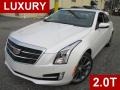 Crystal White Tricoat 2015 Cadillac ATS 2.0T Luxury Sedan