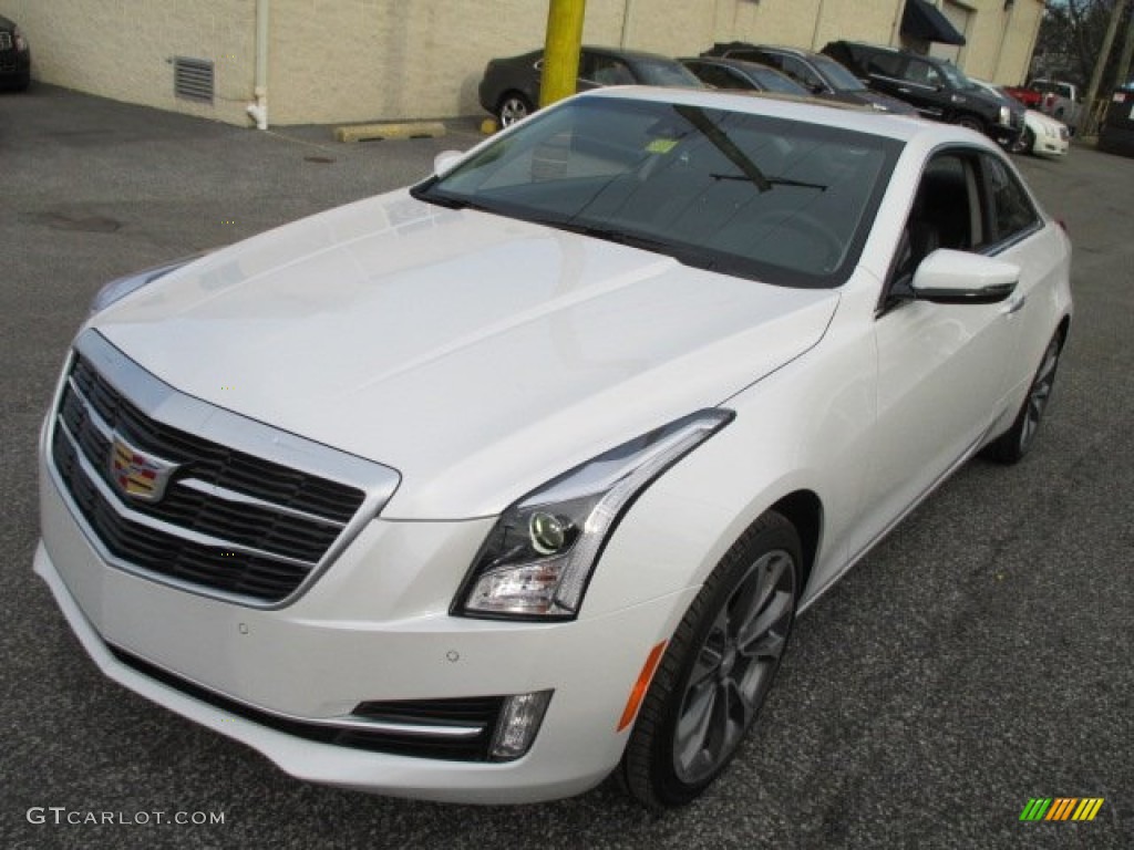 Crystal White Tricoat 2015 Cadillac ATS 2.0T Luxury Sedan Exterior Photo #101529652