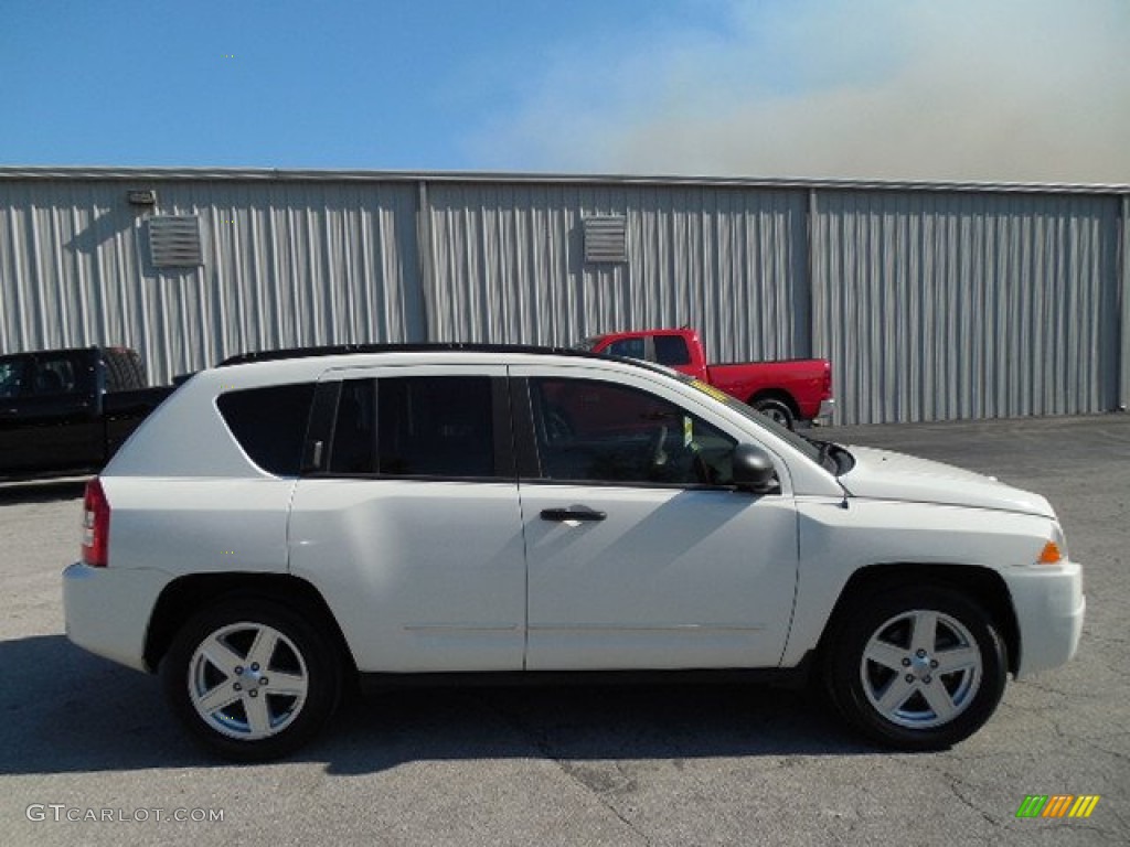 2008 Compass Sport - Stone White / Pastel Pebble Beige photo #10