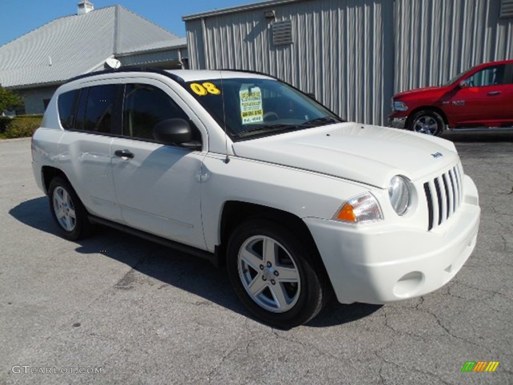 Stone White 2008 Jeep Compass Sport Exterior Photo #101530606