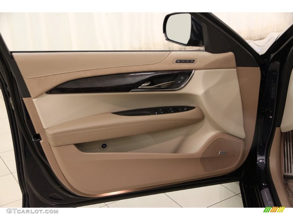 2015 Cadillac ATS 2.0T Luxury AWD Sedan Light Neutral/Medium Cashmere Door Panel Photo #101531673