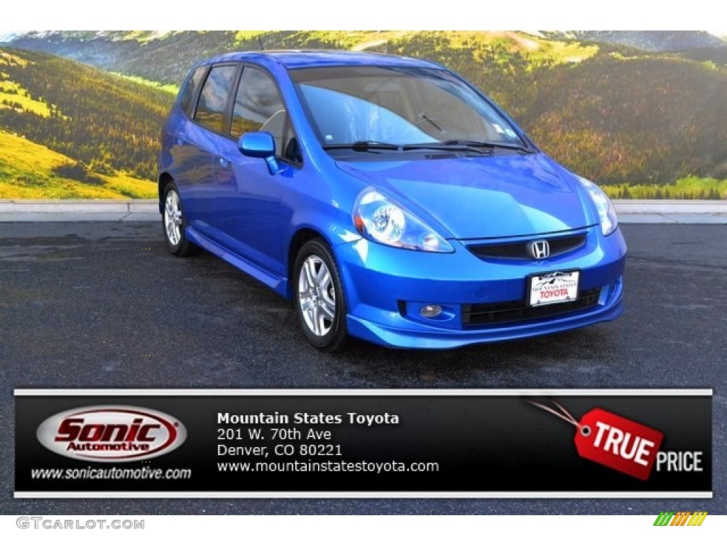 2007 Fit Sport - Vivid Blue Pearl / Black photo #1