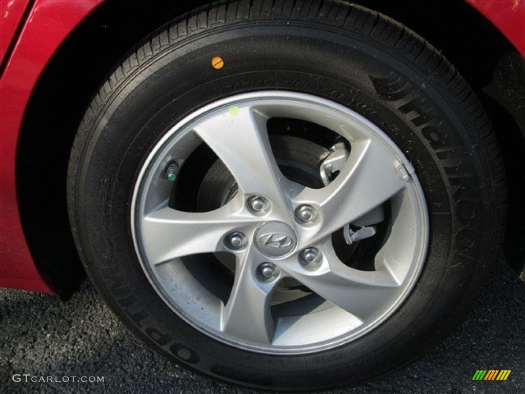 2015 Elantra SE Sedan - Geranium Red / Gray photo #4