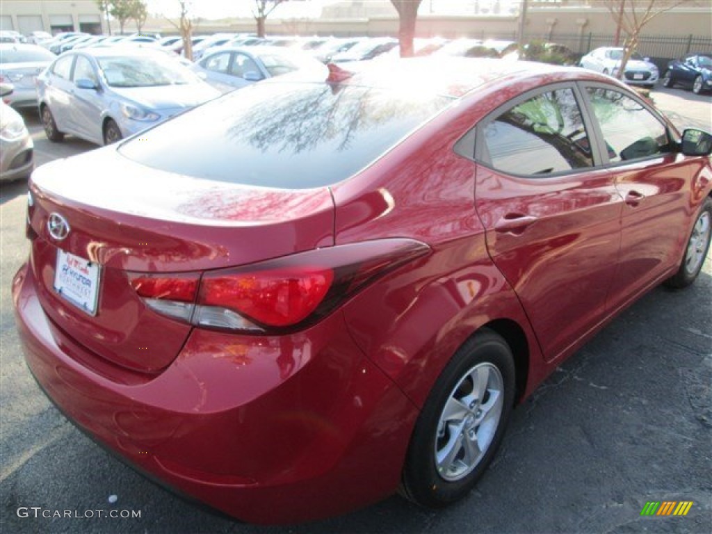 2015 Elantra SE Sedan - Geranium Red / Gray photo #7